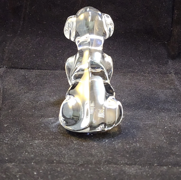 Signed Villeroy & Boch Crystal Dog Figurine Paperweight - Picture 3 of 14